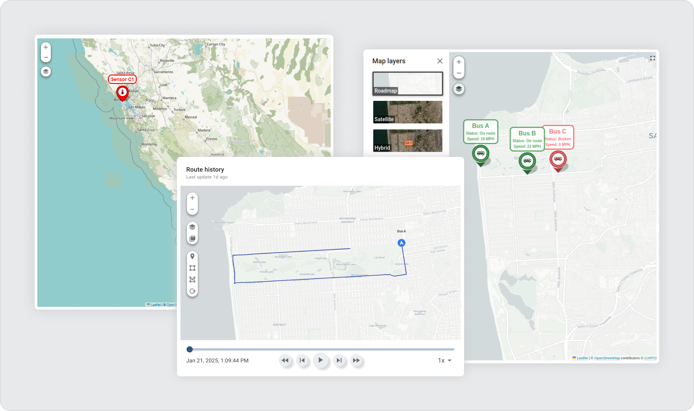 SENTIENT 4.0 map widgets