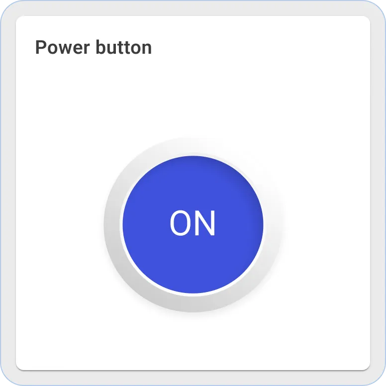 Sentient power button widget