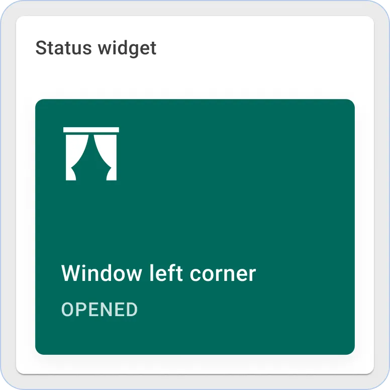 Sentient status widget