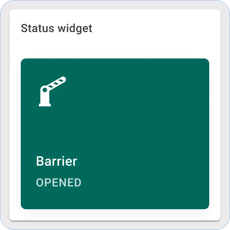 Sentient status widget