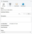Click on "Settings" button under "Properties" tab and fill in "Individual Address" with "1.0.1", click on "Park" button.