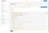 Go to the Codec tab, select JavaScript functions from the Payload codec dropdown menu, and paste the decoder function. Then click the Submit button.