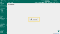 The dashboard will opened. Click Add widget button to add new widget.