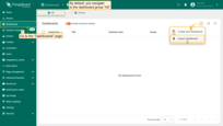 Navigate to the Dashboards page. Click on the "+" icon in the top right corner. Select Import dashboard.