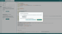 If prompted to install library dependencies, simply click Install All to ensure all necessary libraries are installed.