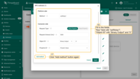 Fill in the "Method" field with "setRelay1", "Object ID" with "Binary Output" and "0". Click "Add method" button;