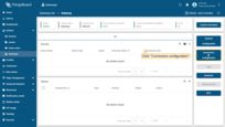 The gateway has been created. Click on the "Connectors configuration" button in the sidebar menu;