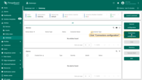 The gateway has been created. Click on the "Connectors configuration" button in the sidebar menu;