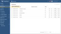 Log in to your <b>SENTIENT</b> instance. Navigate to the "Dashboards" page.
