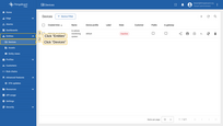 Open Devices page in the SENTIENT <b>Edge</b> instance.