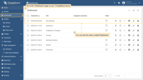 Log in to your <b>SENTIENT Server</b> and go to the <b>Dashboards</b> section to see that the changes have been applied to the <b>SENTIENT Server</b>. Make sure you are connected to the internet.