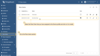 Go to the <b>Rule Chains</b> section, to modify the <b>Rule Chain</b> you have assigned to the <b>Device profile</b>.