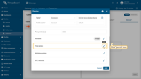 Now click on the “pencil” icon of the “Time series” section to add new time series key;
