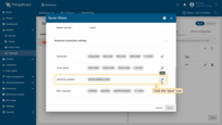 Navigate to the "Attribute updates" section and click the "pencil" icon;