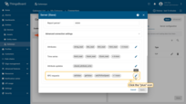 Navigate to the "RPC requests" section and click the "pencil" icon;