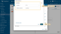 Select encoding and fill in "Attribute on platform" field. Click “Apply”.