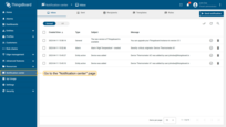 The SENTIENT Notification center allows sending personalized notifications to end-users. These can include notifications about device activity, changes in temperature within your environment, or other events detected in your IoT ecosystem.
