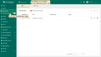 Navigate to the <b>Dashboards</b> page through the main menu on the left of the screen. By default, you navigate to the dashboard group <b>All</b>.