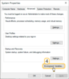 In the "System Properties" pop-up window, click "Environment Variables" button on the "Advanced" tab;