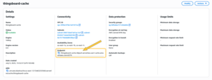 Once the <b>Valkey cluster</b> switches to the "<b>Available" state</b>, navigate to the "<b>Details</b>" section and copy the "<b>Endpoint</b>" field <b>without the ":6379" port suffix</b> – this is the <b>Valkey endpoint</b> for SENTIENT.