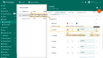 Select the object instance that you want to configure. Tick in the "Attribute" and "Observe" checkbox, and click "+" icon button to add the attribute.