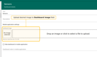 Upload desired image to <b>Dashboard image</b> field