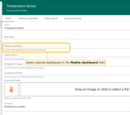 Select desired dashboard in the <b>Mobile dashboard</b> field