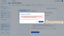 Confirm the generation of your private key by clicking on the "Generate key" button. Keep this key safe, as you'll need it for the SENTIENT server-side operations;
