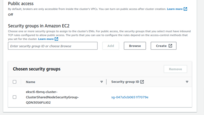 AWS MSK - choose "eksctl-st-rmqtt-cluster-ClusterSharedNodeSecurityGroup-" security group