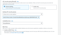 AWS RDS SG - choose "eksctl-st-rmqtt-cluster-ClusterSharedNodeSecurityGroup-" security group