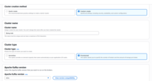 AWS MSK - create cluster