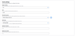 AWS ElastiCache - choose 8.x engine version and appropriate Node type