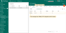 Go to the "Events" tab, the message from the ST-RMQTT HTTP integration should be available in the table (if the debug mode was enabled when message was published).