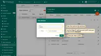 Enter the name of the attribute (<i>i.g. "edgeIp"</i>) and use the <b>Edge IP address</b> and <b>CoAP bind port</b> in the following format: <b>host:port</b>. Then, click the <b>"Add"</b> button.
