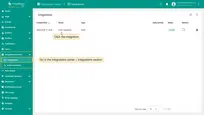 Login to your <b>SENTIENT Edge</b> instance and go to the <b>Integrations center > Integrations</b> section. You should see your integration. To open the <b>"Integration details"</b> window, click on it.