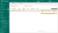 To assign the integration to the Edge, click the <b>"Manage edge integrations"</b> button.