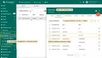 Go to the <b>Edge management > Instances</b> section, click it and select the <b>"Attributes"</b> tab. Add the <b>ipAddress</b> attribute to Edge.