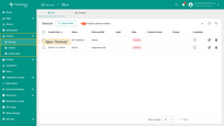 Open Device groups menu page in the SENTIENT <b>Edge</b> instance.