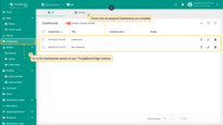 To verify that the dashboards are provisioned, log in to your <b>Edge Professional Edition</b> instance and go to the <b>Dashboards</b> section.