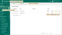 To make the dashboard group private, log in to the <b>ThingsBord Server</b>, go to the <b>Dashboards</b> section, and select the <b>"Groups"</b> tab. Click the <b>"Make private"</b> button.