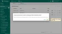 To confirm the change, click the <b>"OK"</b> button in the pop-up window.