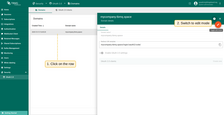 To view details about a registered domain, simply click on it to open the domain details dialog. Switch to editing mode by clicking the large orange button;
