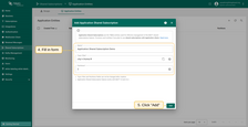 Fill in the Name, Topic filter and Partitions fields.