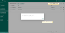Click on the button "Clear empty retained messages nodes" in the top right corner. To confirm click on the button "Yes".