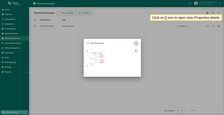 Click on the button "User Properties", represented by icon "[]".