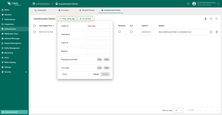 The filter windows allow easily filtering of the table by each column and date.