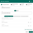 Fill connection name, URL and MQTT client credentials. By default, the credentials are auto-generated.
