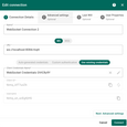Make changes and click Connect to save changes.