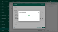 If the response is successful, you will see a ✅ <b>green checkmark</b>.