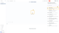 Click Add first step… and select Trigger manually.